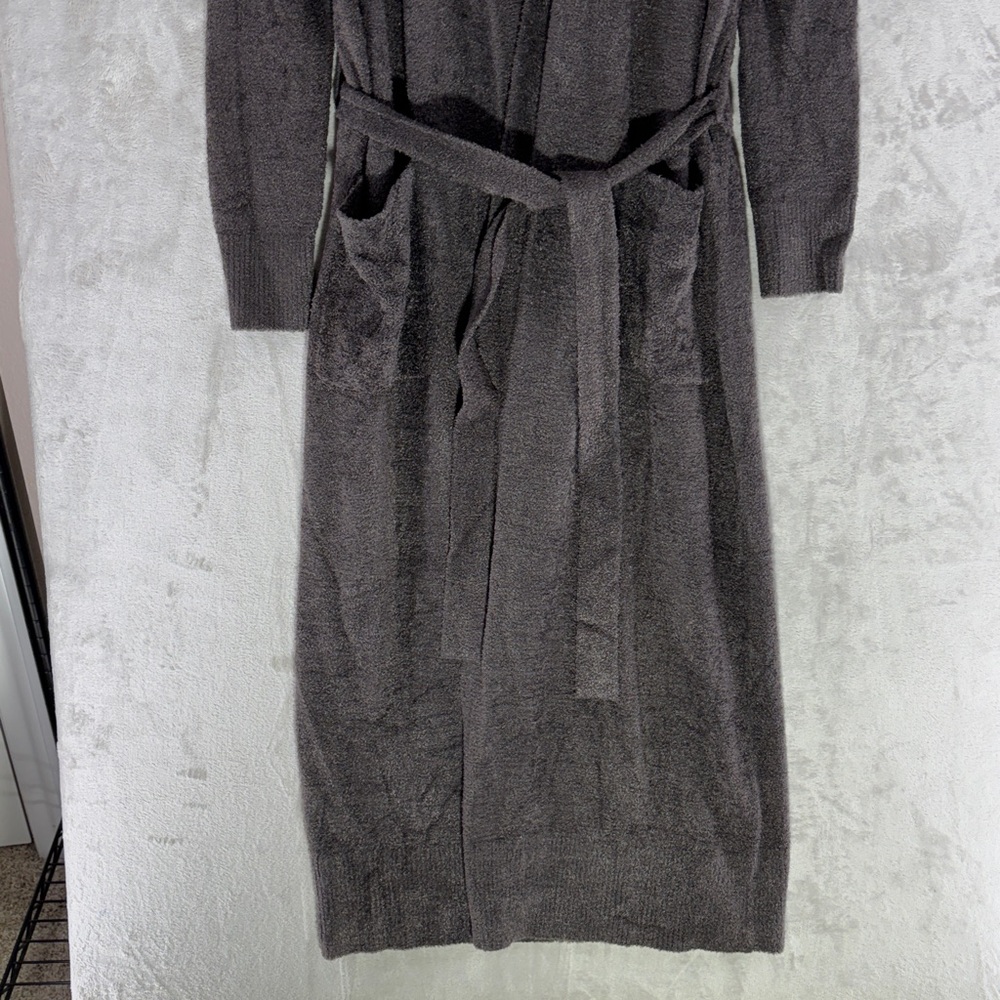 Barefoot Dreams CozyChic Lite Carbon Belted Long Robe Size XXS/XS - Picture 4 of 10